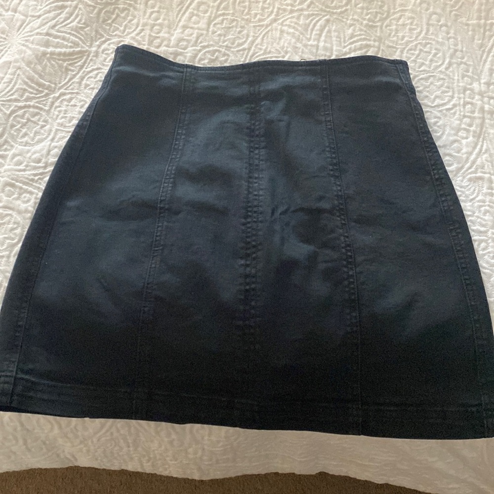 Black Denim skirt